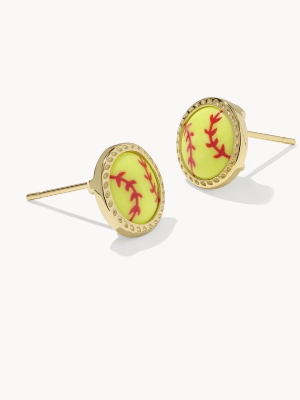 Kendra Scott Softball Gold Stud Earrings